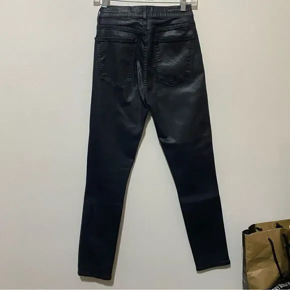 NWOT Citizens Of Humanity Olivia High Rise Slim Ankle Coated Jeans - Picture 8 of 10